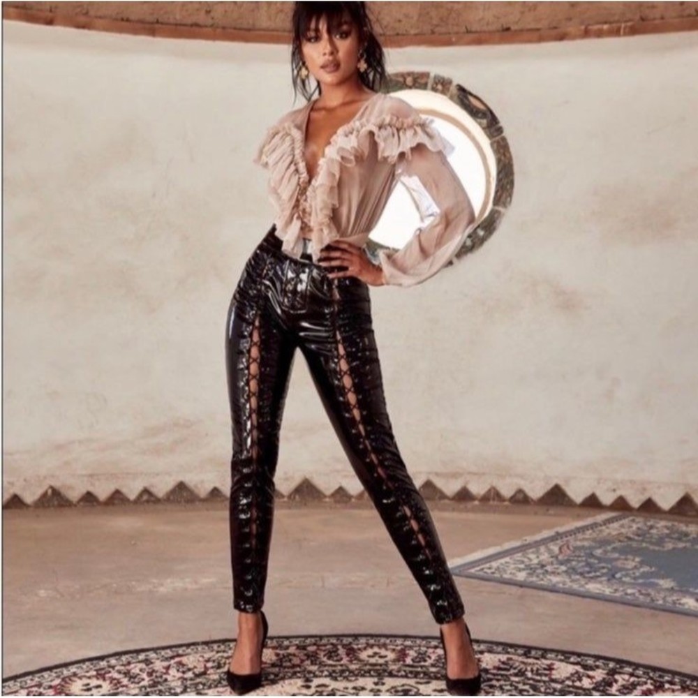 House of CB Patent leather pants